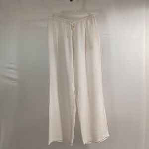 Divided H&M Women's Small White Wide Leg Pants